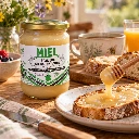 Petit-déjeuner rustique au miel Biologique de Normandie La mare aux abeilles.webp