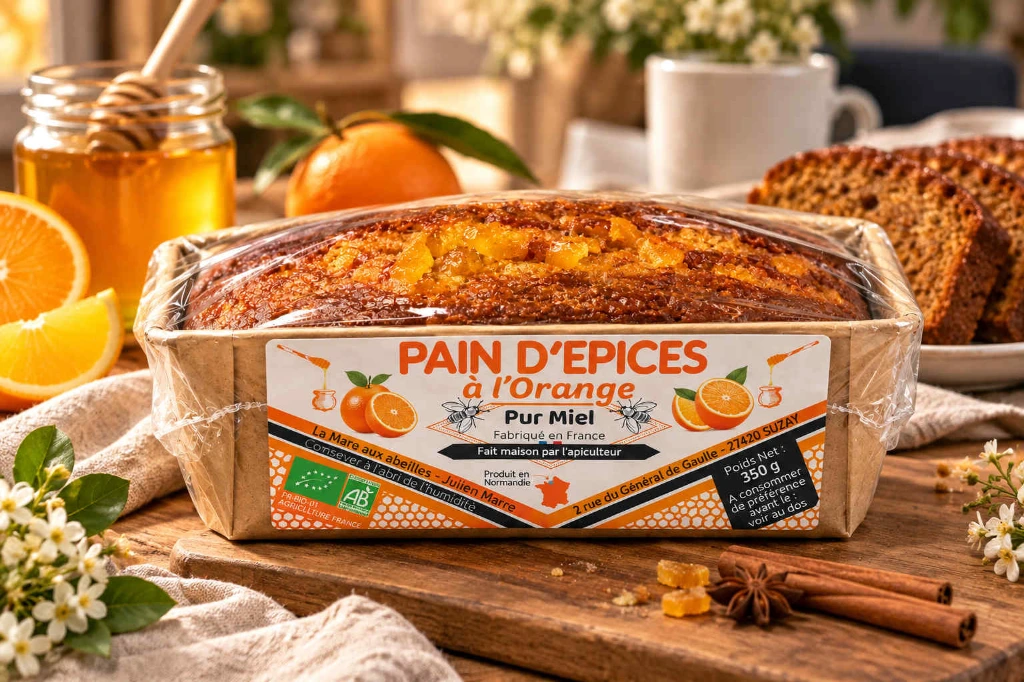 Pain d’épices à l’orange la mare aux abeilles .webp
