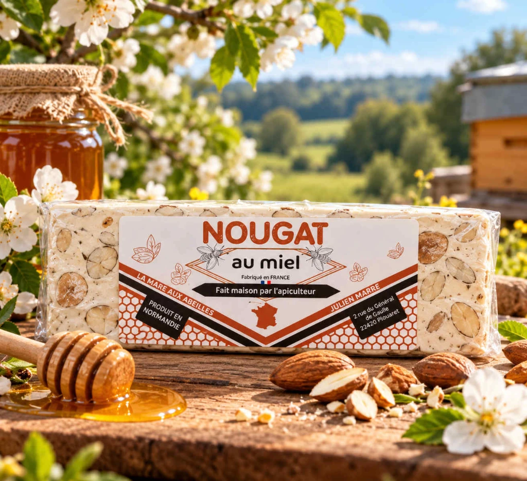 Nougat au miel la mare aux abeilles.webp