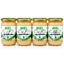 Lot économique – 4 pots de miel bio de 1 kg