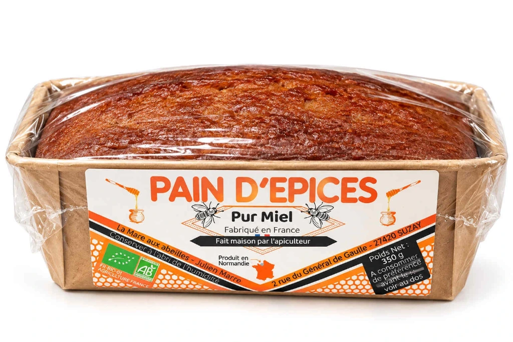 Pain d'épices pur Miel certifié Biologique