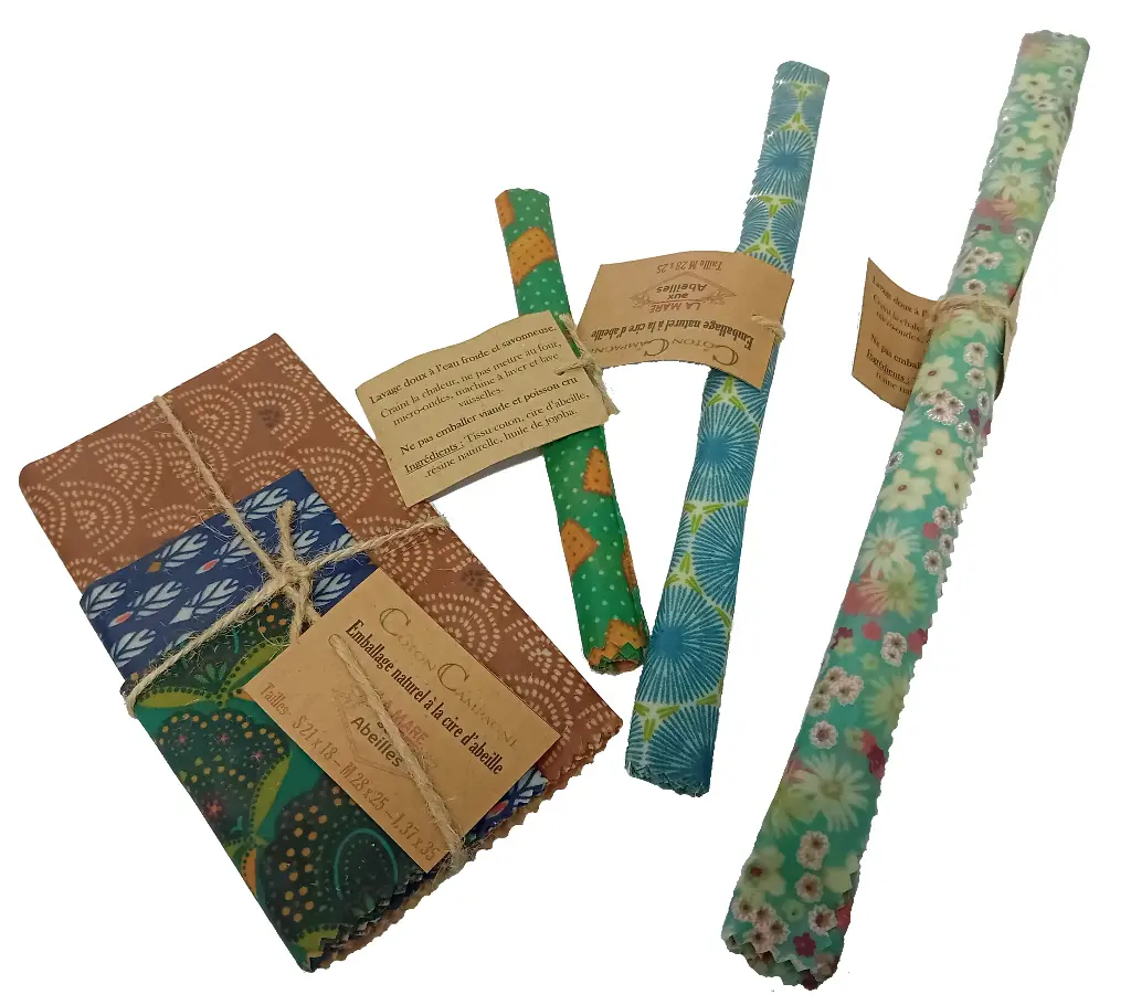 Emballage à la cire d'abeilles (S (21*18 cm))